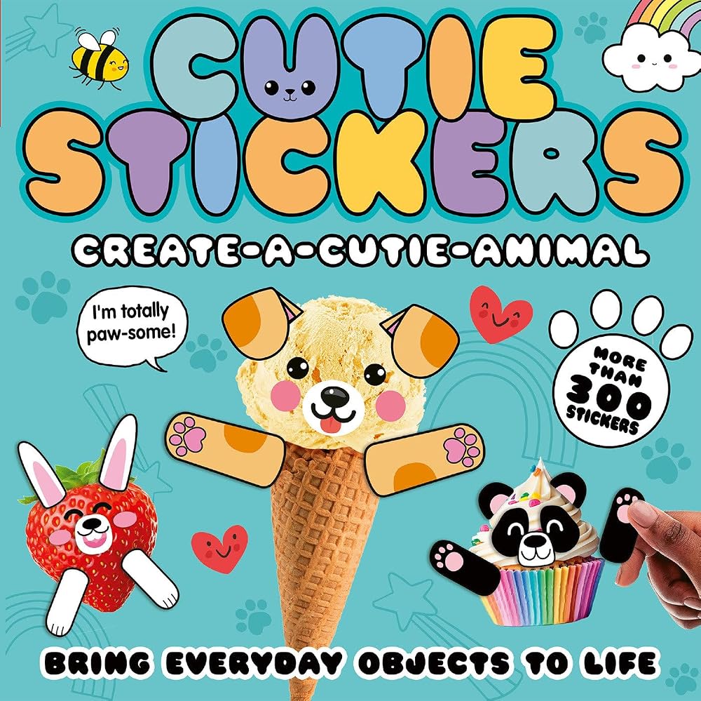 Create-a-Cutie Animal: Bring Everyday Objects to Life. More than 300 Stickers! (Cutie Stickers) cover image