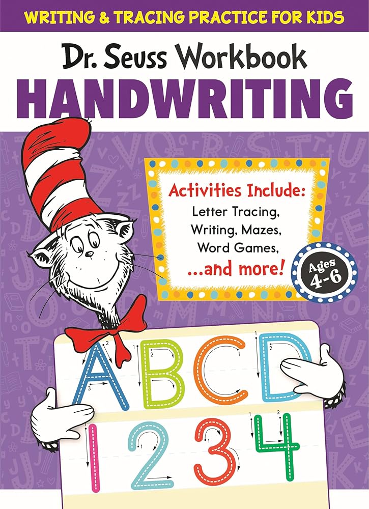 Dr. Seuss Handwriting Workbook: Tracing and Handwriting Practice for Kids Ages 4-6 (Dr. Seuss Workbooks) cover image