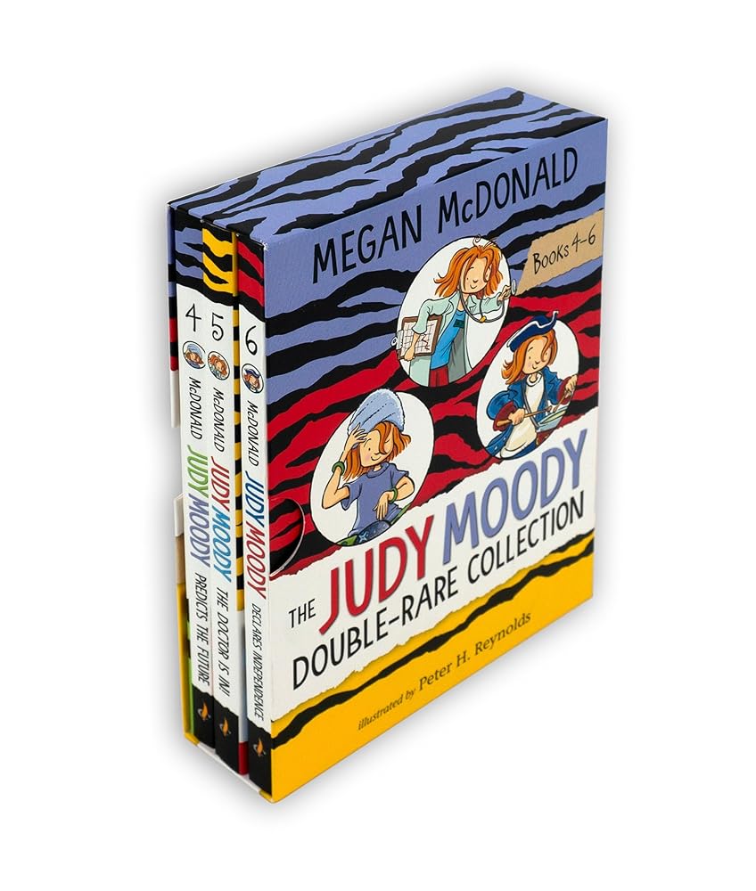 The Judy Moody Double-Rare Collection: Books 4-6 (Box Set of Three Illustrated Chapter Books for Young Readers) cover image